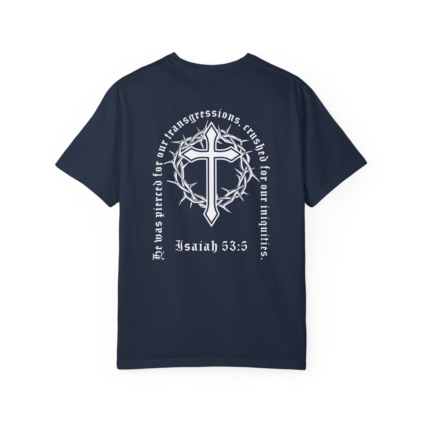 christian verse t-shirt - isaiah 53:5