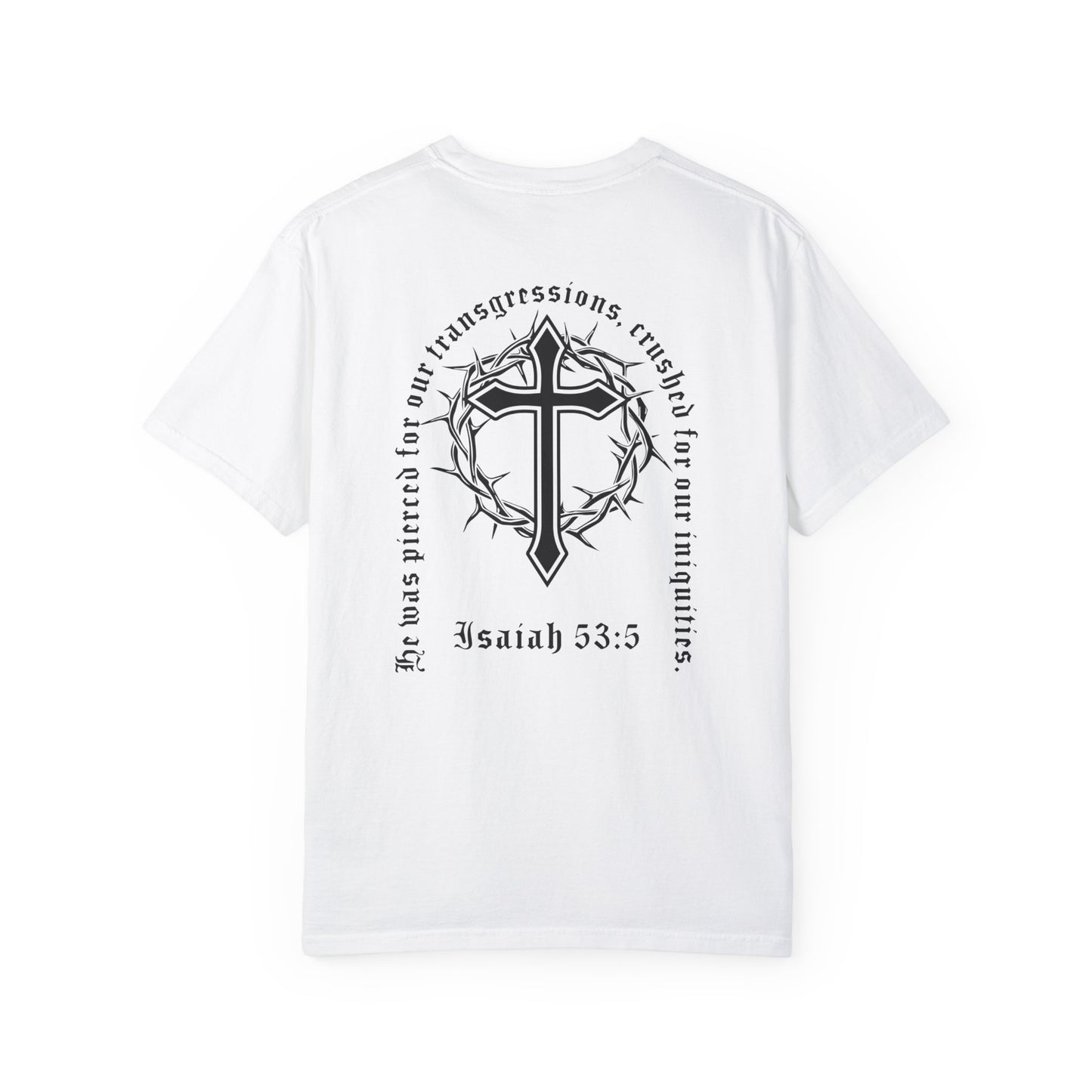 christian verse t-shirt - isaiah 53:5