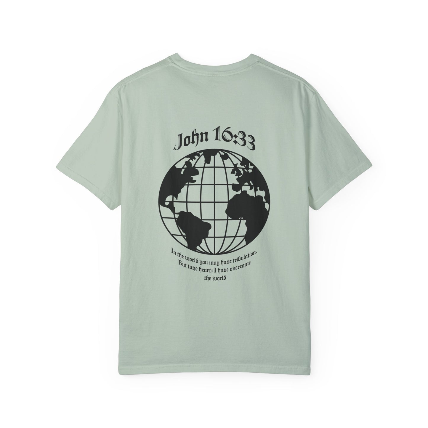 john 16:33 t-shirt – find peace in his promise