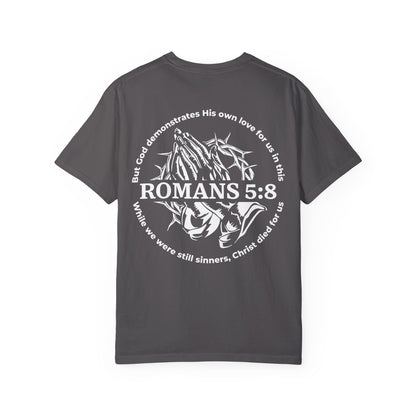 Christian Bible Verse Romans 5:8 T-Shirt