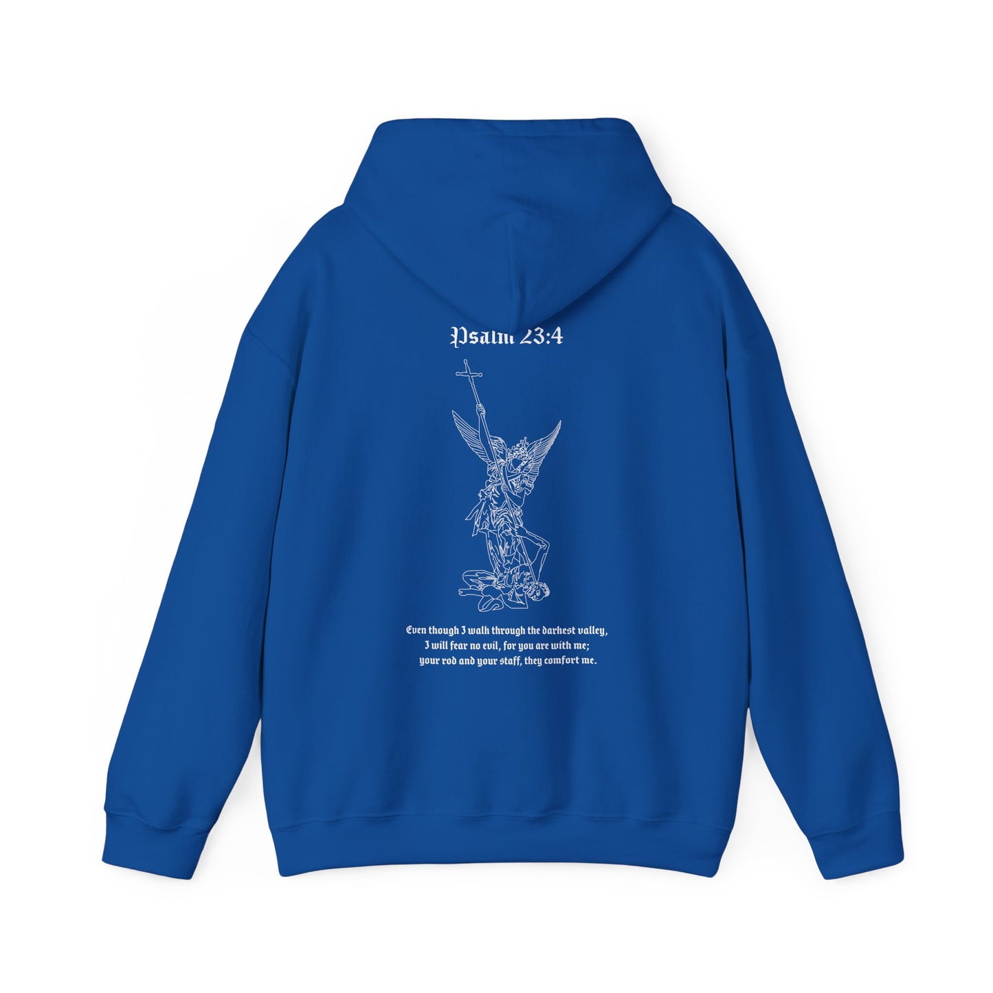 christian archangel hoodie - psalm 23:4