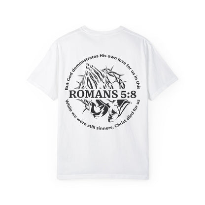 Christian Bible Verse Romans 5:8 T-Shirt