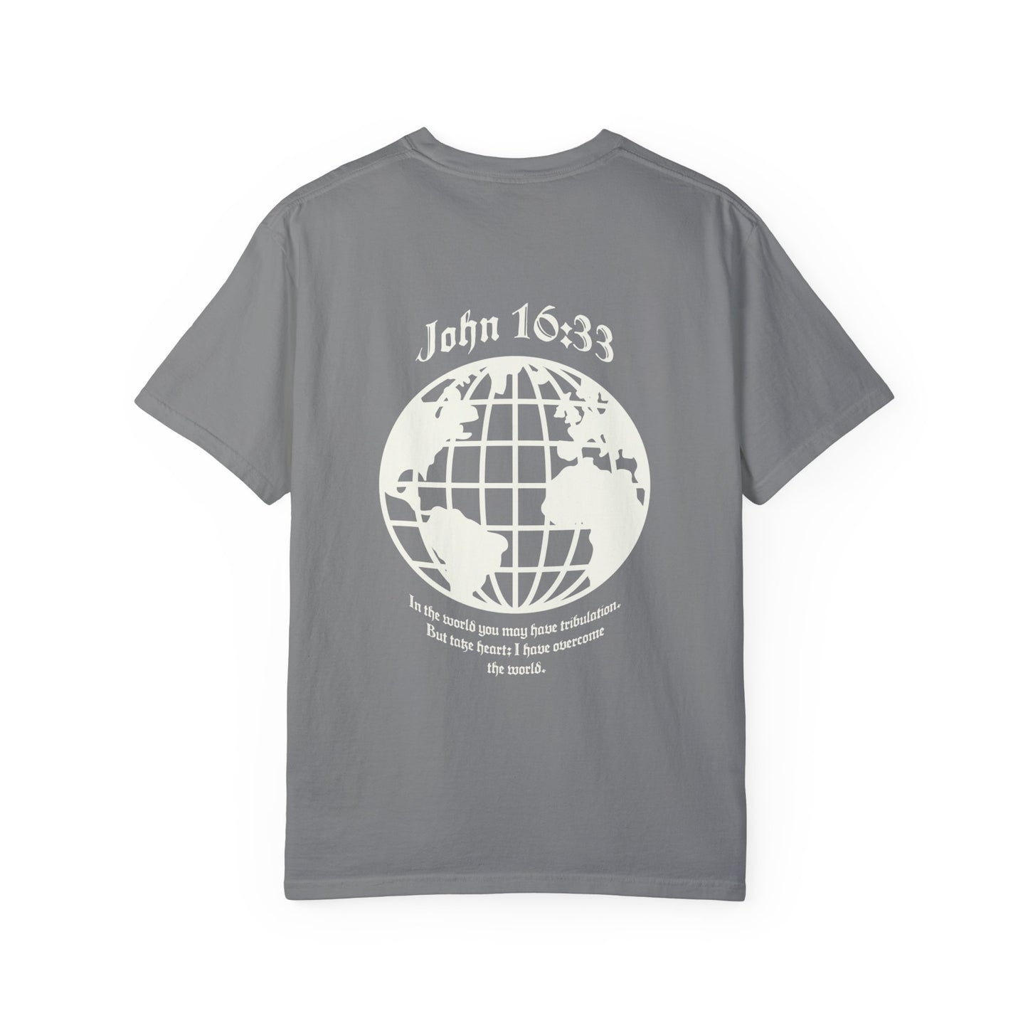 john 16:33 t-shirt – find peace in his promise