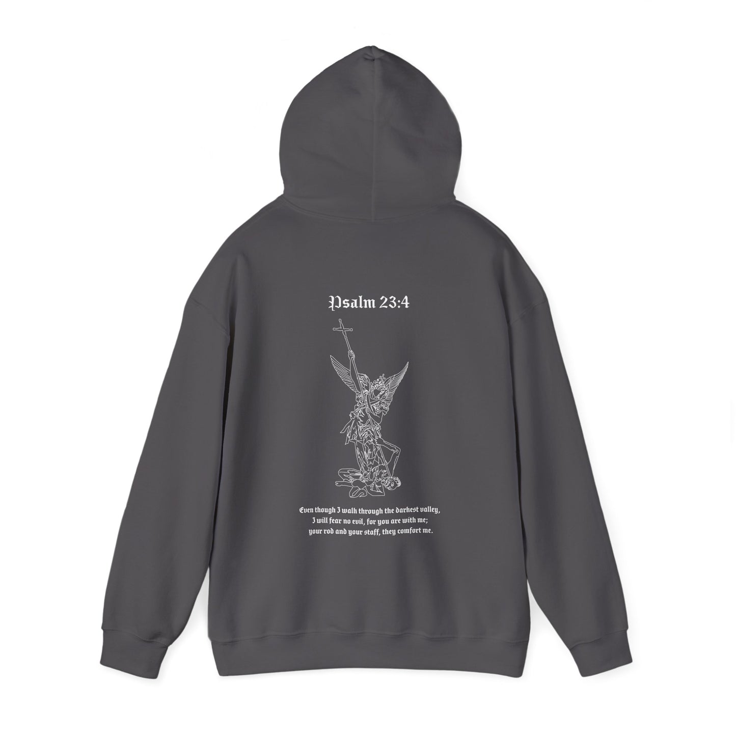 christian archangel hoodie - psalm 23:4