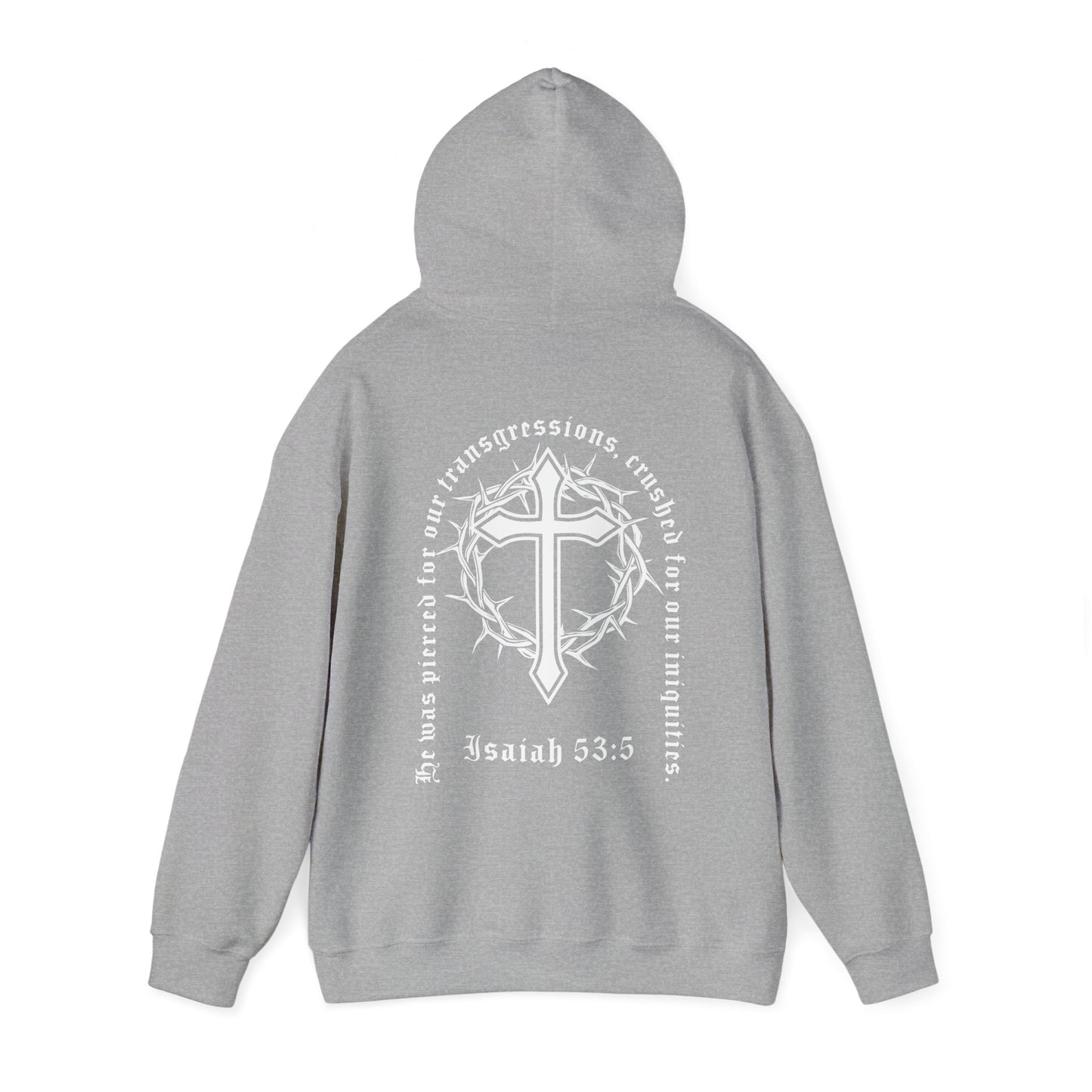 christian isaiah 53:5 hoodie