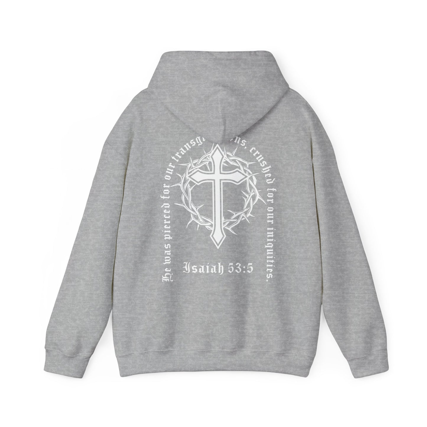 christian isaiah 53:5 hoodie