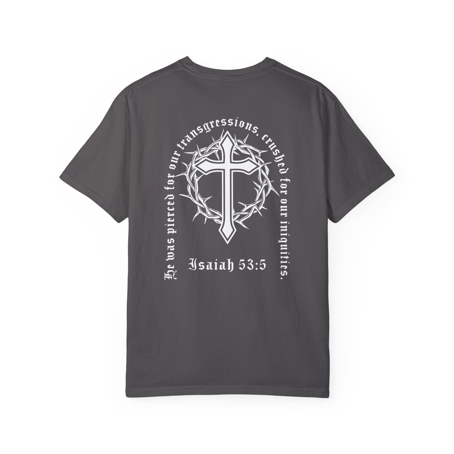 christian verse t-shirt - isaiah 53:5