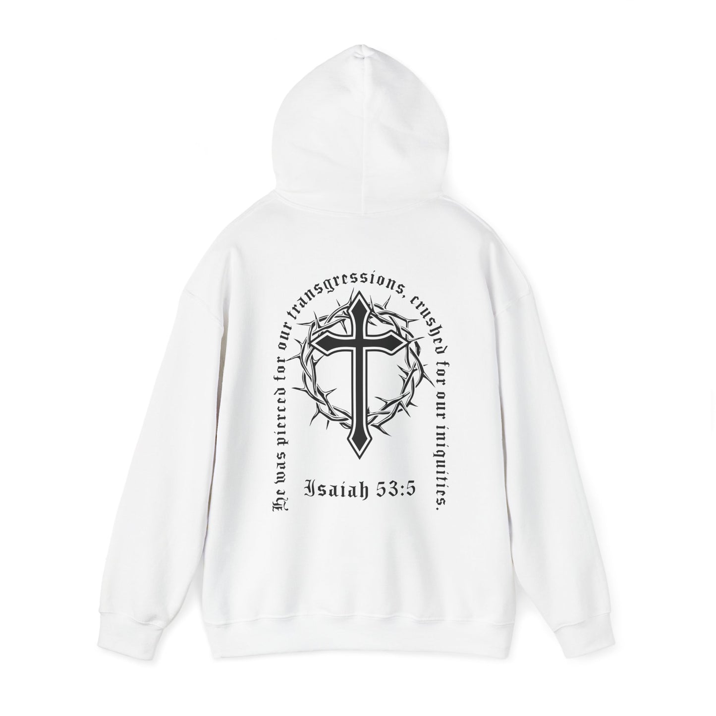 christian isaiah 53:5 hoodie