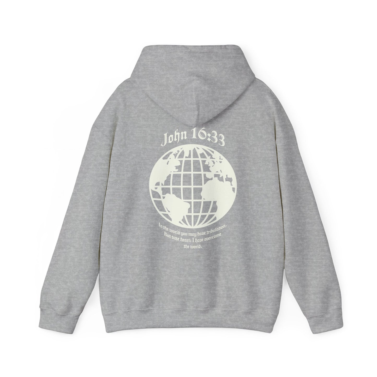 christian hoodie - john 16:33 bible verse