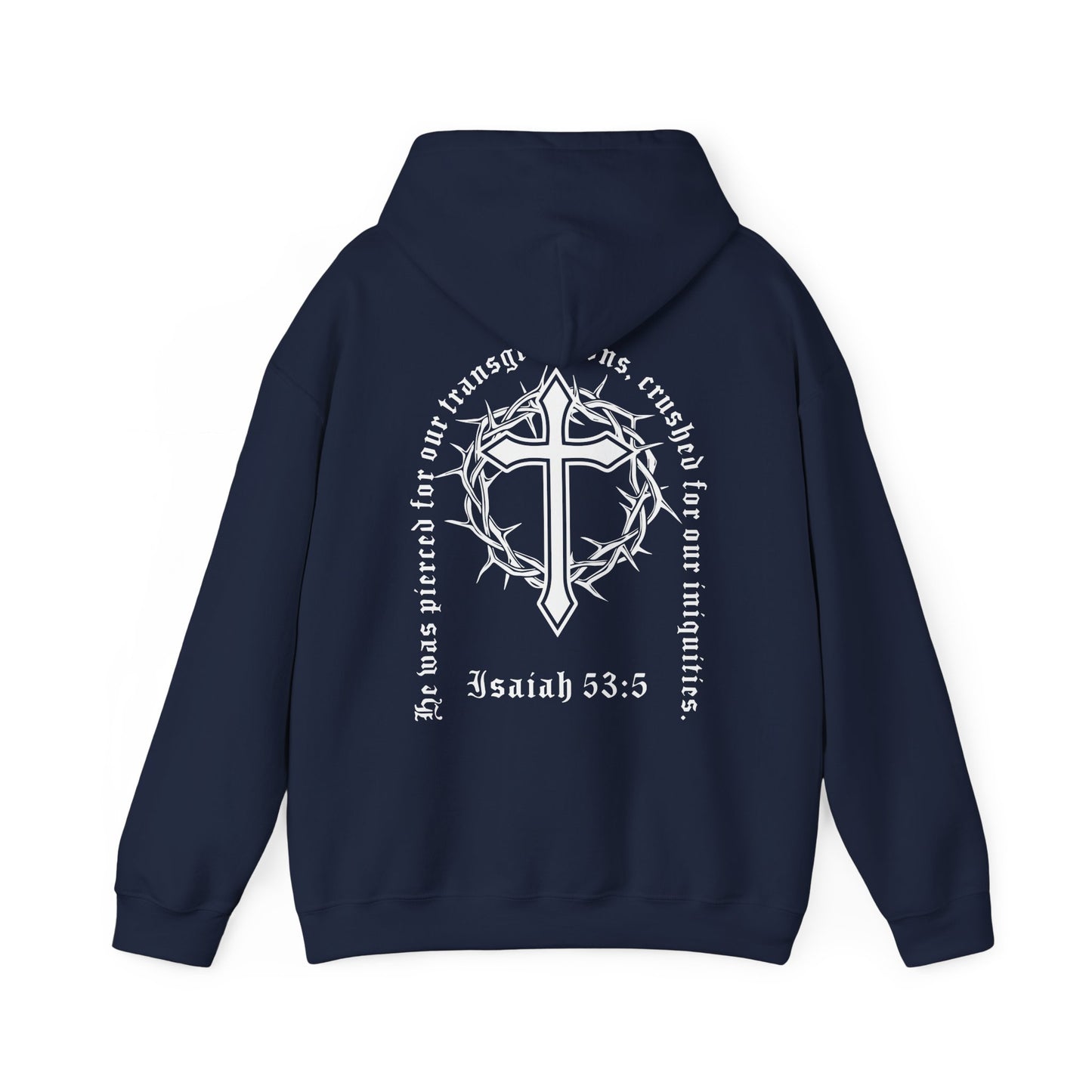 christian isaiah 53:5 hoodie