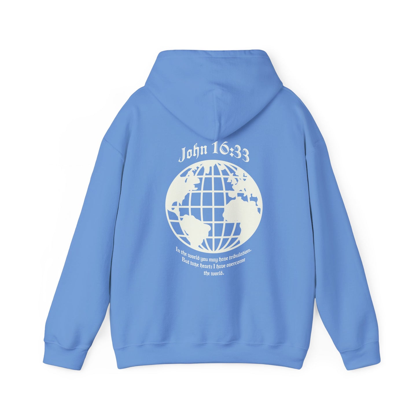 christian hoodie - john 16:33 bible verse