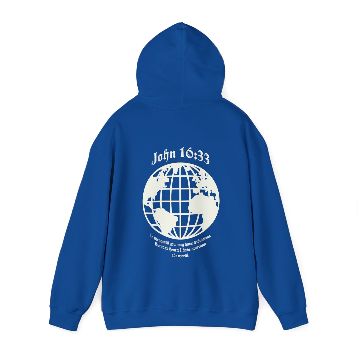 christian hoodie - john 16:33 bible verse