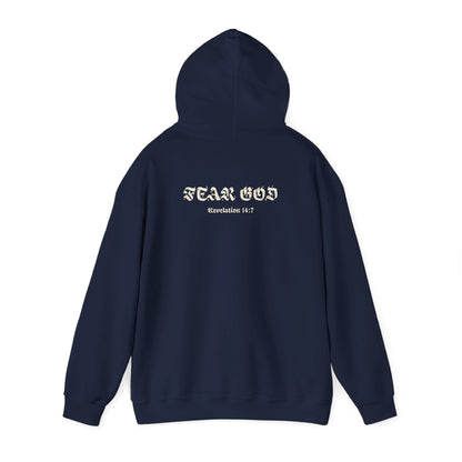 Fear God Hoodie - Revelation 14:7 - Renewed Life Apparel