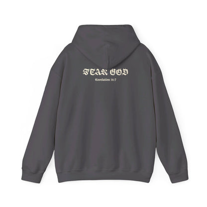 Fear God Hoodie - Revelation 14:7 - Renewed Life Apparel