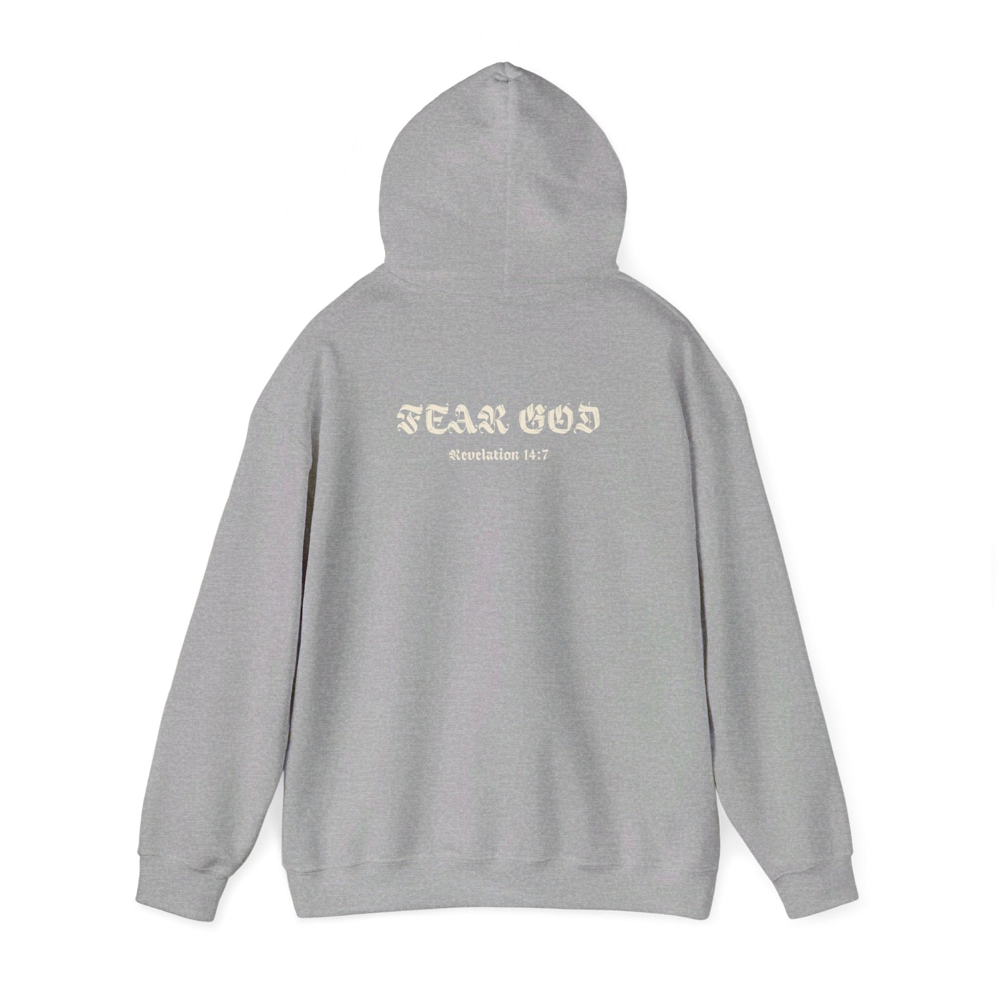 Fear God Hoodie - Revelation 14:7 - Renewed Life Apparel