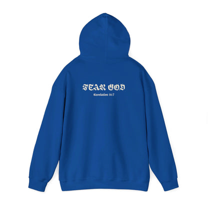 Fear God Hoodie - Revelation 14:7 - Renewed Life Apparel