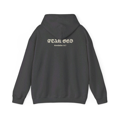 Fear God Hoodie - Revelation 14:7 - Renewed Life Apparel