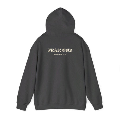 Fear God Hoodie - Revelation 14:7 - Renewed Life Apparel