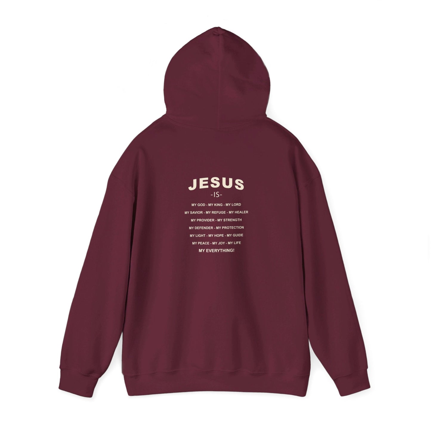 jesus is my everything hoodie - renewed life apparel