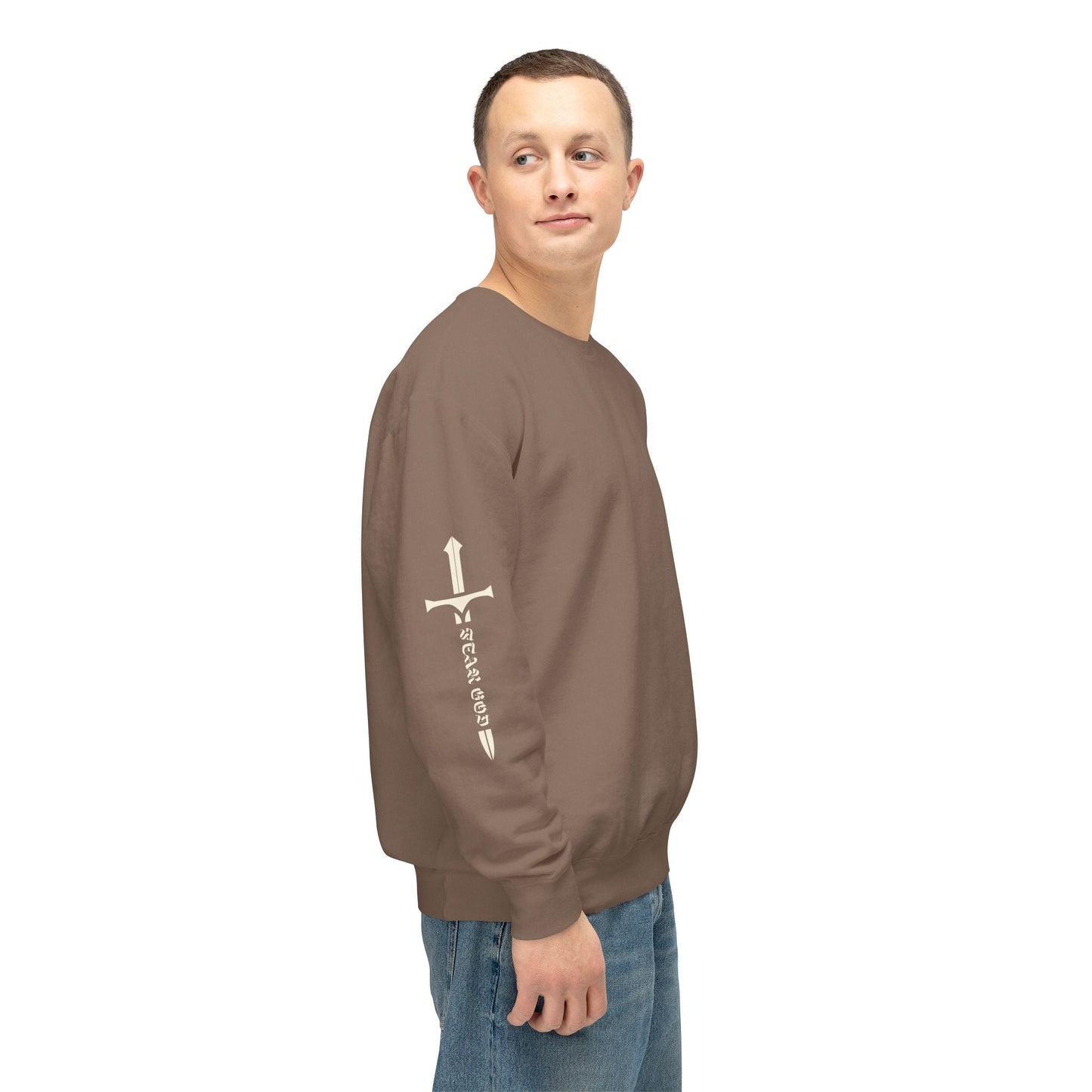 limited fear of god revelation 14:7 crewneck - renewed life apparel