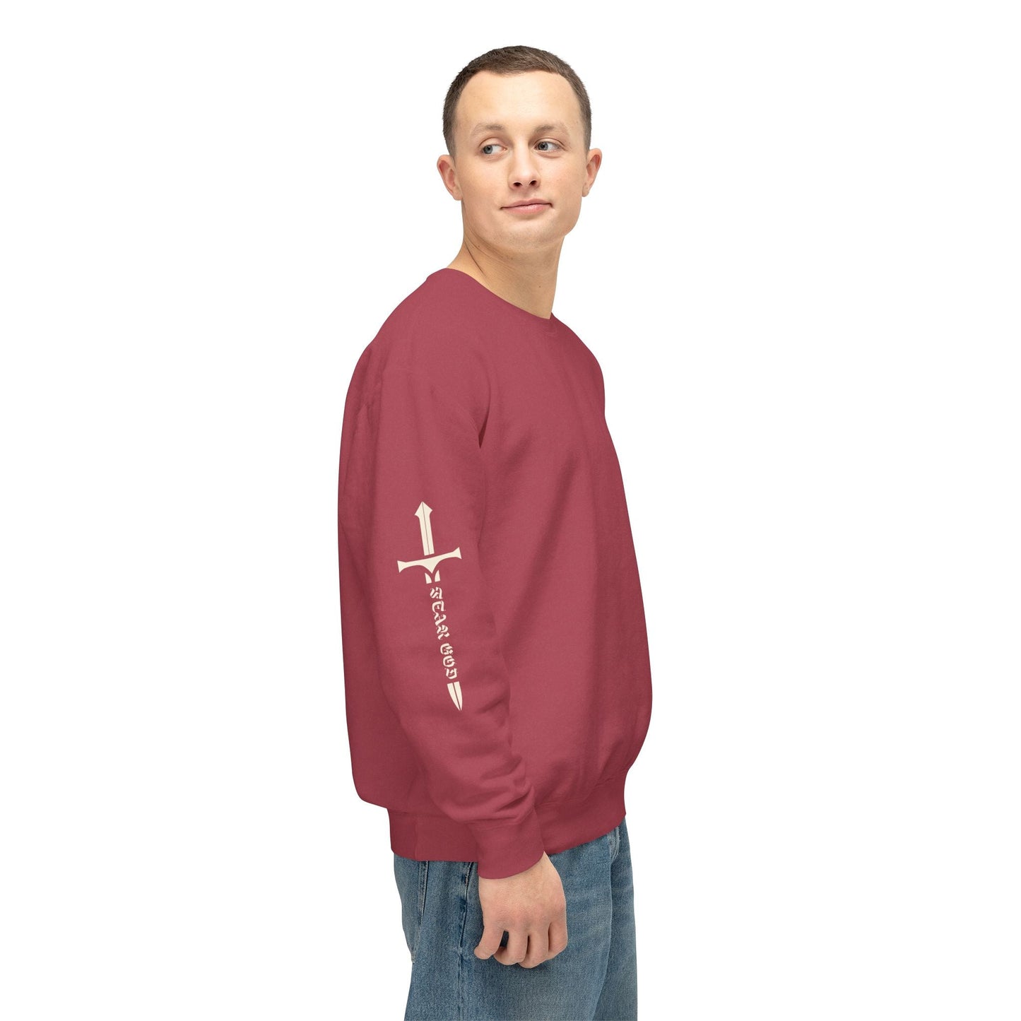 limited fear of god revelation 14:7 crewneck - renewed life apparel