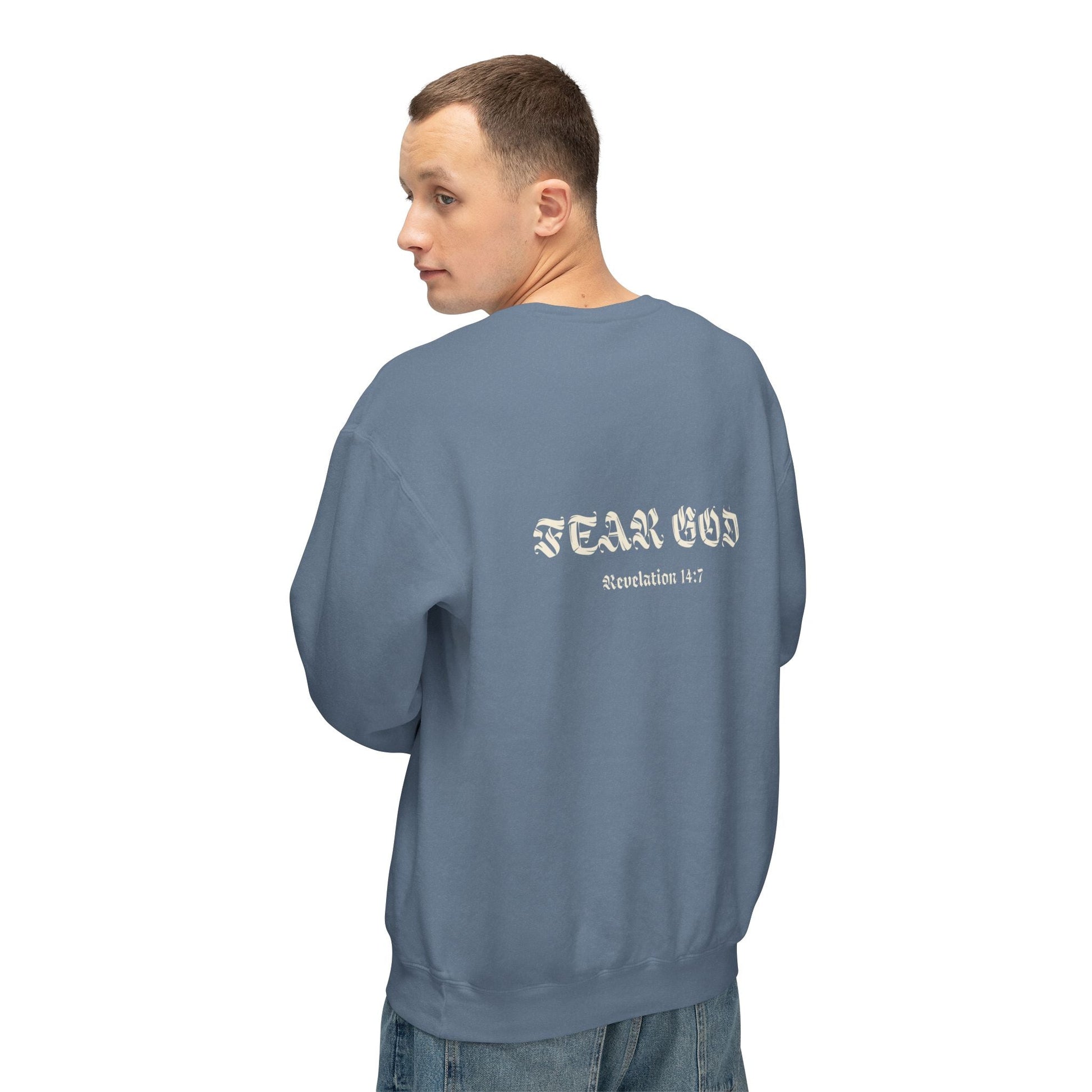 Limited Fear of God Revelation 14:7 Crewneck - Renewed Life Apparel