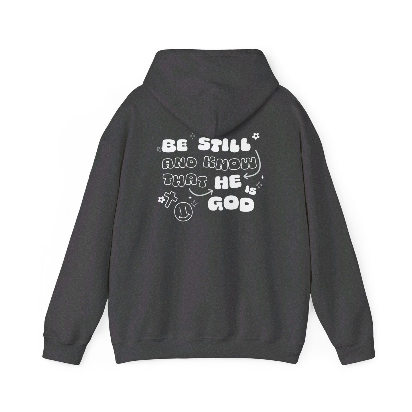 psalm 46:10 hoodie - renewed life apparel